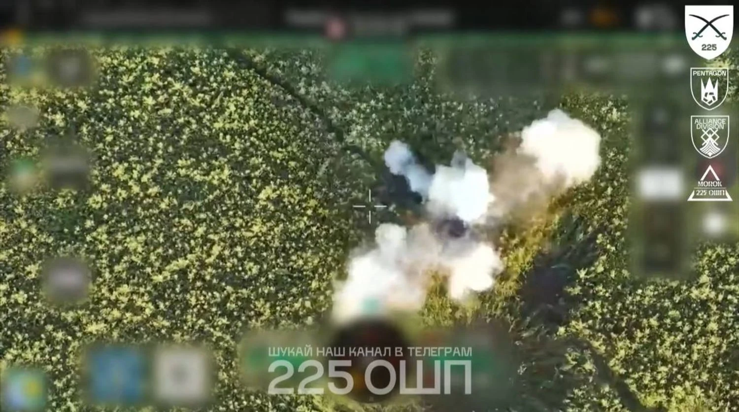 Українські прапори з’являються в Олексіївці на Сумщині під час відступу росіян – 225 ОШП